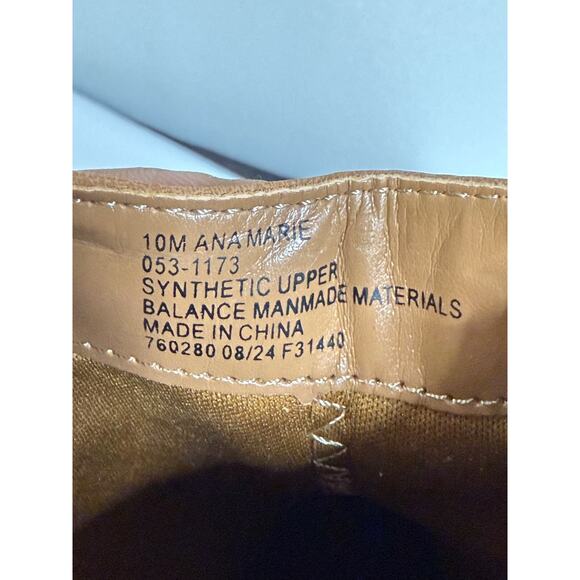 Women's Marie Block Heel Booties 10 M Cognac - New In Box - ** No‎ Lid **ana - Picture 10 of 10